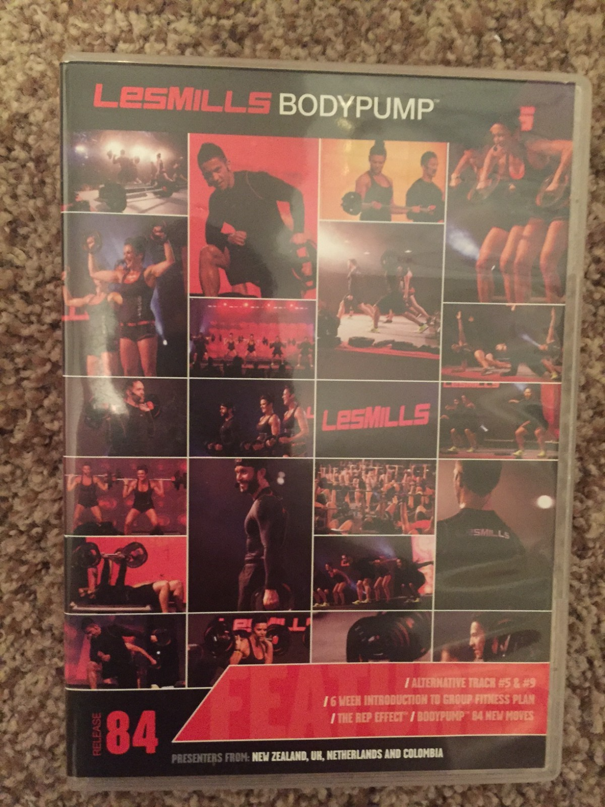 Les Mills BODYPUMP 84 CD, video, Notes body pump. Partial
