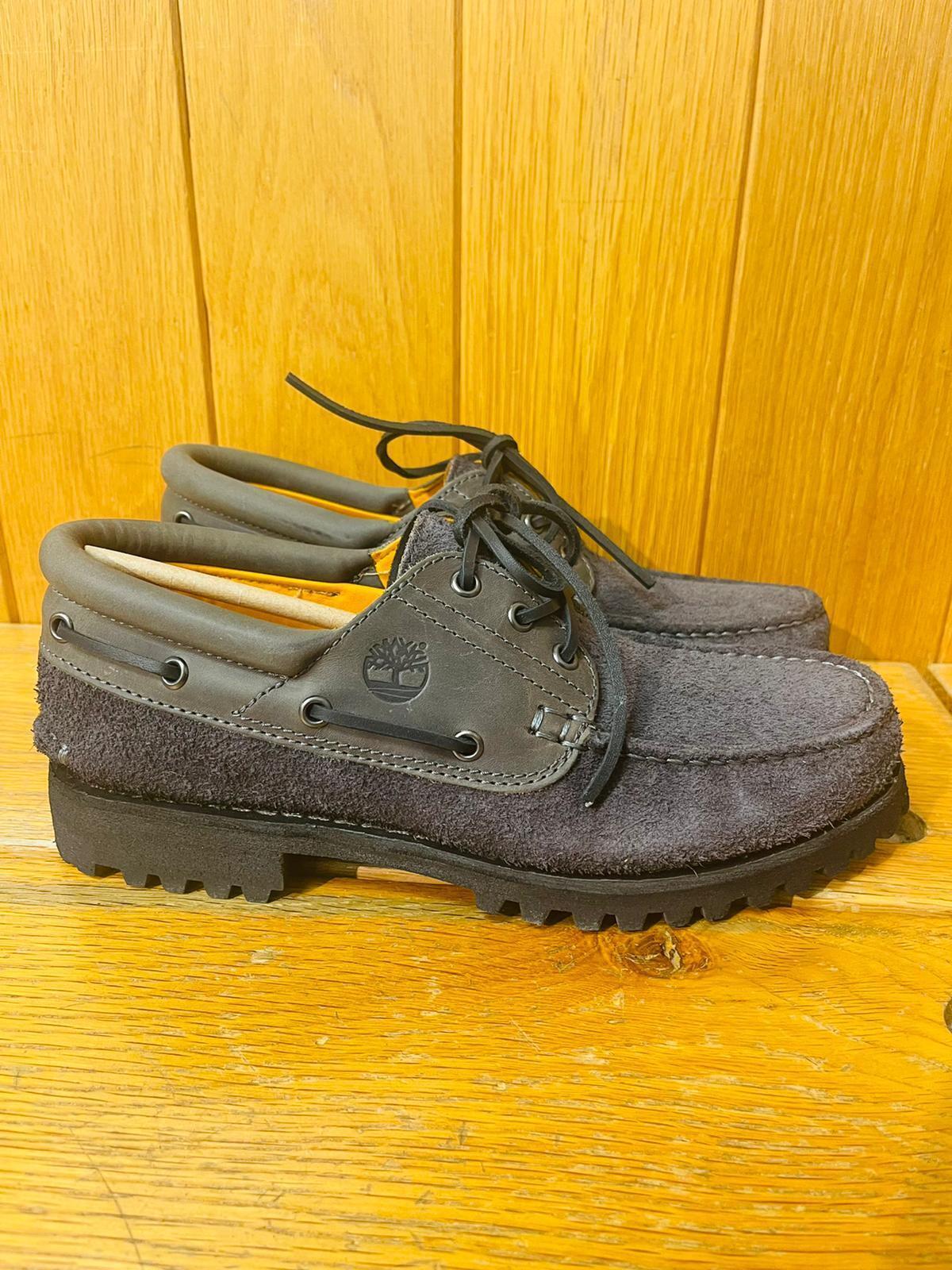 TIMBERLAND MEN'S AUTHENTIC 3-EYE CLASSIC BOAT MD GREY FULL TIMBERLAND MEN'S AUTHENTIC 3-EYE CLASSIC BOAT MD GREY FULL