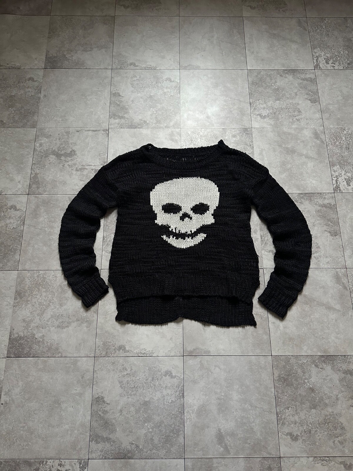 Punk LGB If Six Was Nine Number Nine Style Mesh Gothic Skull