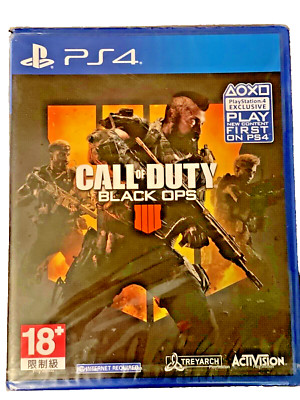 PlayStation 4 PS4 Call of Duty Black Ops 4 Brand New Factory Sealed Import