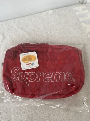Supreme New York Red Shoulder Bag FW 18 Week 1 NWT Authentic