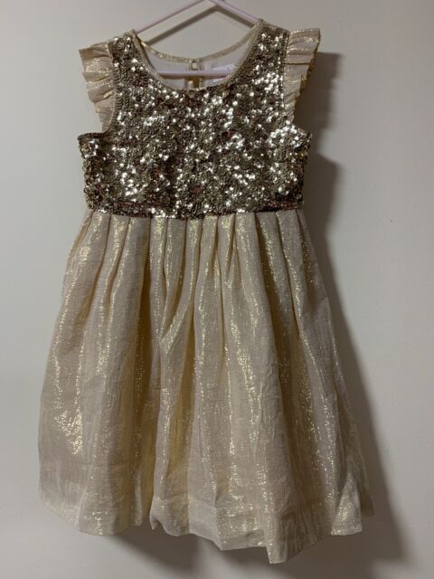 ~* Seed *~ Brand Gold sequin Dress CH Size 6-7 Girls | Kids Clothing ...