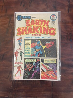 DC Special Presents Earth Shaking Stories #18 DC Comic Book 1975 Bag & Board