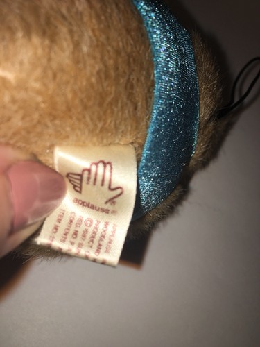 Vintage Applause Small Plush Gorilla Wearing Tan Top with Banana Earring, 1987