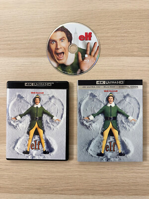 Elf (2003) Blu-ray, Slipcover, Case (no 4K/digital) Like New, Will Ferrell