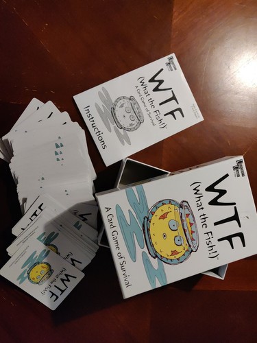 WTF What the  Fish Card Game of Survival, used