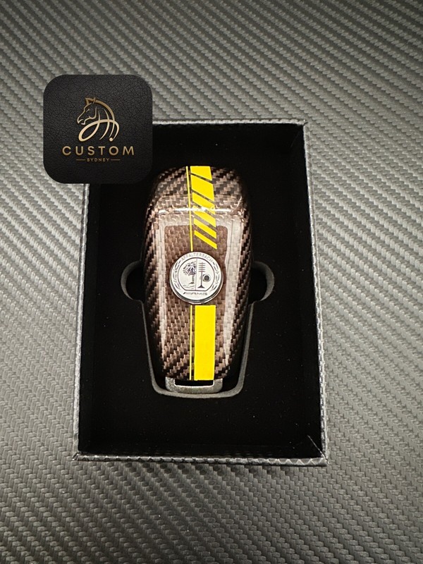 Genuine Carbon Fiber Key Cover Case Set For Mercedes E63s C63s Gle63s Glc63s G63