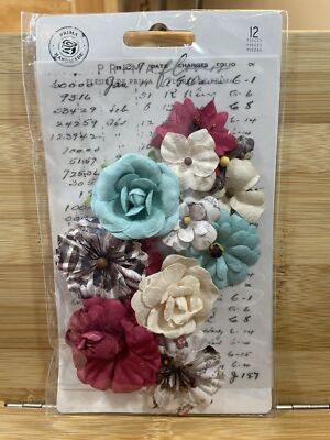 Prima Marketing YOU CHOOSE Flowers Buttons Chipboard Ephemera Paper