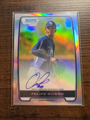 A87,007- 2012 Bowman Chrome Prospect Autographs Refractors #FR Felipe Rivero/500
