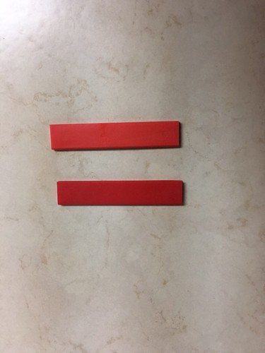 Lot Of 2 Sega Genesis Contact Covers. Red. Authentic. Good Shape