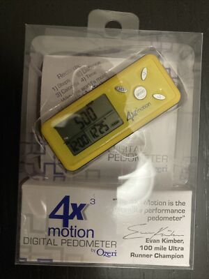 Ozeri Sport 4 X 3 Tri Mode Motion Digital Pedometer New