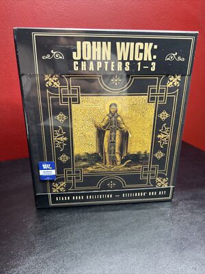 John Wick 1-3 Stash Book Collection (4K UHD+Blu-ray) Factory Sealed  ****MINT***