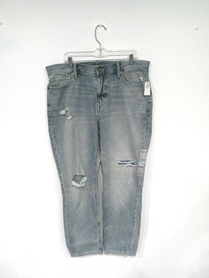 NEW Old Navy Original Straight Taper Non-Stretch Jeans 38x30 Distressed 704327