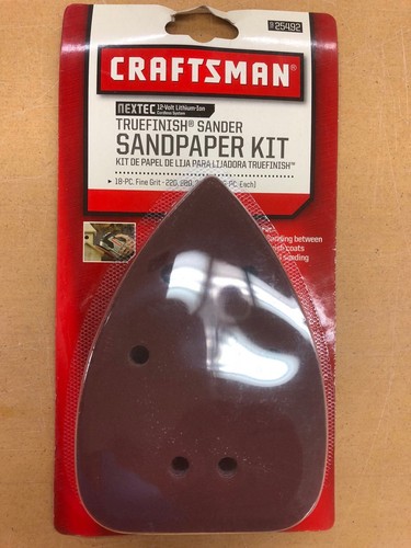UPC 692042000294 product image for Craftsman Truefinish Sander - 18 Piece Sandpaper Kit - Model 25492 | upcitemdb.com