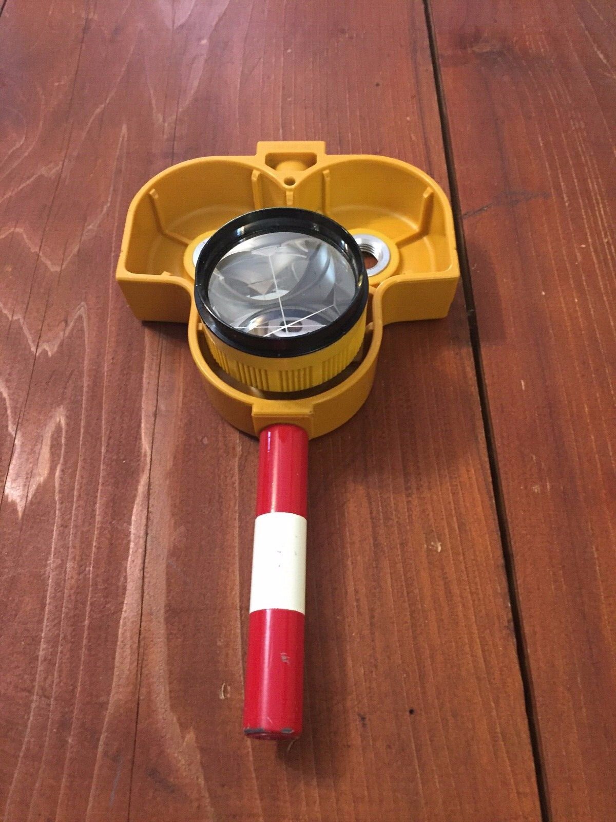 ORIGINAL TOPCON TRIPLE PRISM HOLDER WITH PRISM FOR TOTAL STATION SURVEYING