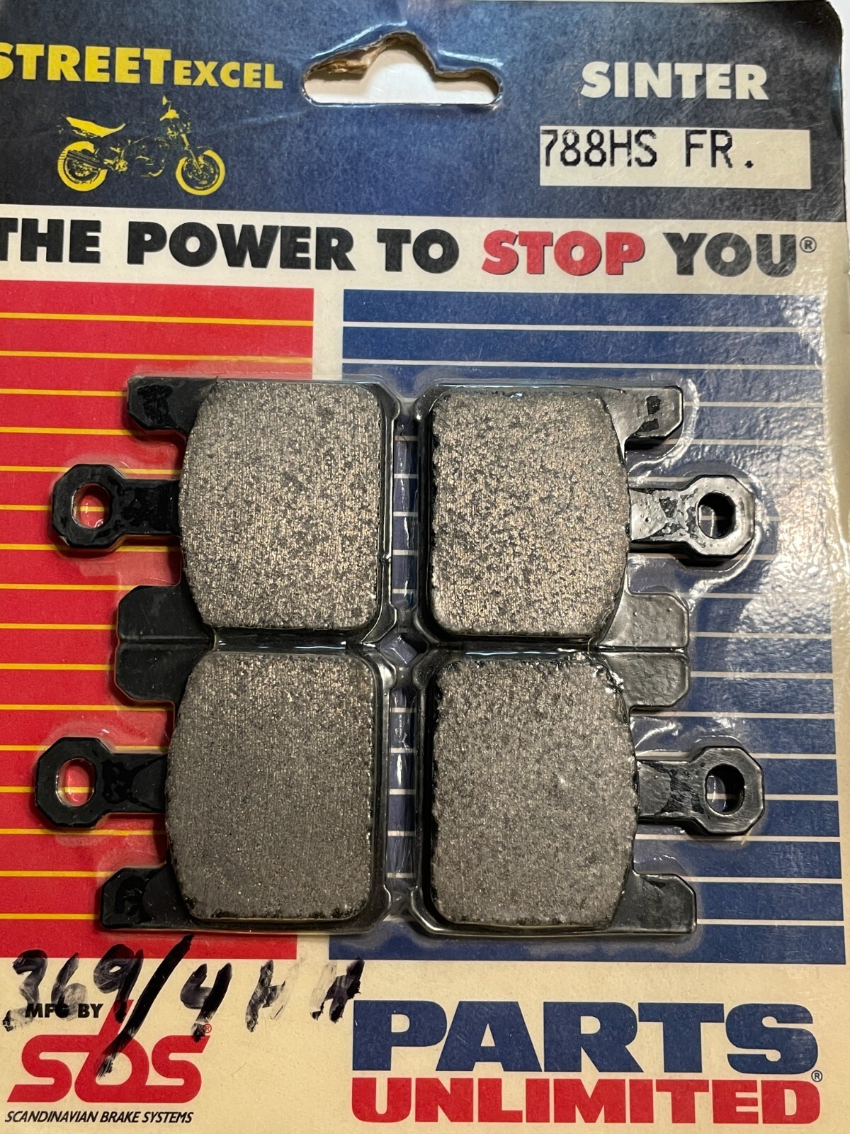 EL SBS BRAKE PADS ZX-6R ZX-6RR GSX-R + OTHERS 788HS FA369/4HH