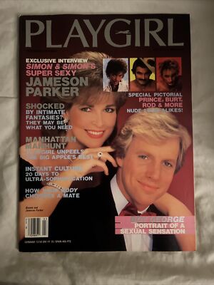 1985 March PLAYGIRL MAGAZINE Drew Hunter, Jameson Parker, Boy George