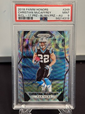 2018 Panini Honors Buyback- 2017 RC BL/WV/ PRZ-AUTO 2/3 Christian McCaffrey