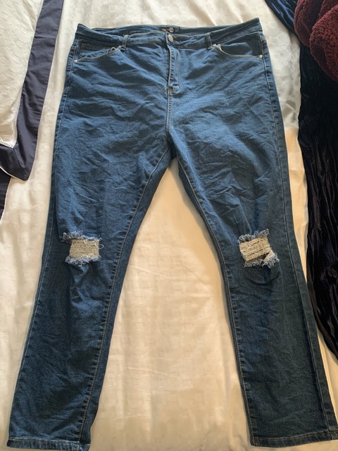 size 22 ripped jeans
