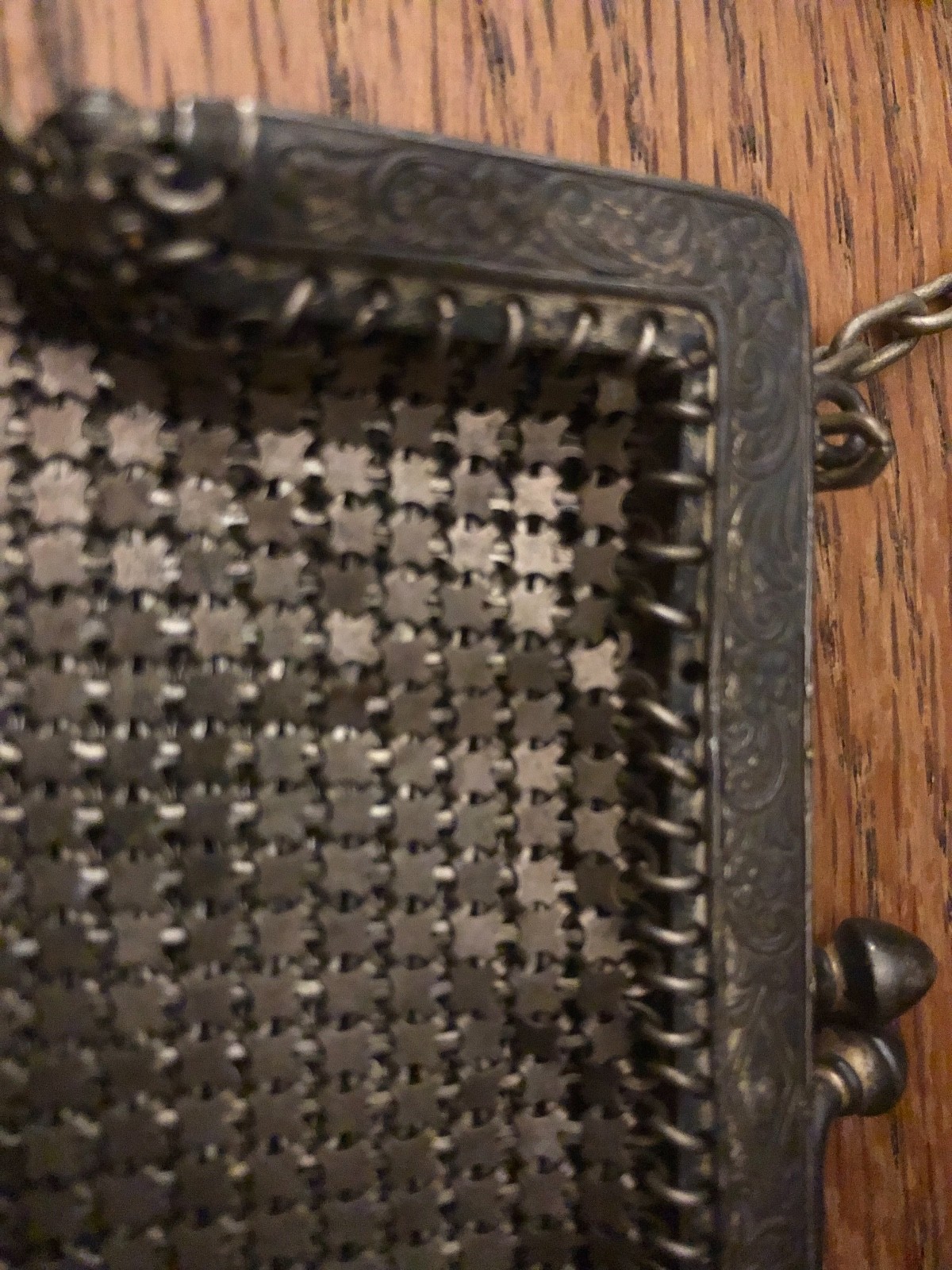Vintage Metal Mesh Change Purse, Chain Mail, Exquisite