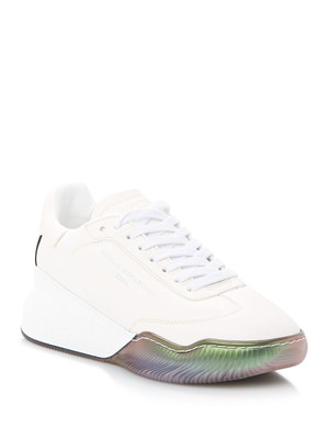 

STELLAMCCARTNEY Женские белые спортивные кроссовки на танкетке Sm84 с переливчатой петлей, Белый, 810114