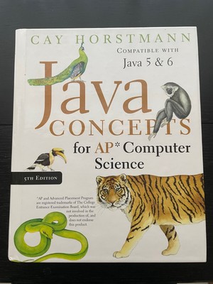 Java Concepts for AP Computer Science by Cay S. Horstmann (2007, Hardcover)