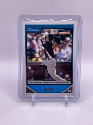 2007 Bowman Joey Votto Futures Game Worn Jersey Patch Reds