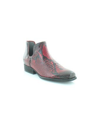 

ZODIAC Женские Кожаные Ботильоны без шнуровки Red Python Elastic On Agatha 7,5 M, Красный, H2297L3