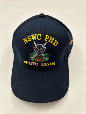 New The Corps NSWC PHD White Sands Logo Blue Baseball Cap Hat One Size