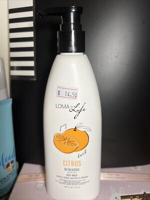 LOMA ORGANICS FOR LIFE CITRUS REFRESHING BODY WASH 11.5 OZ / 340 ML