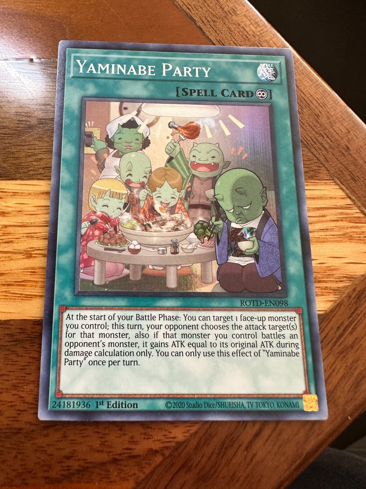Yu-Gi-Oh! Karte – Yaminabe Party ROTD-EN098 Super Rare 1. Auflage