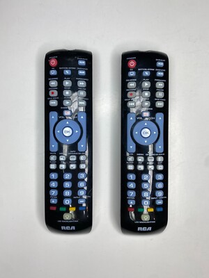 2 Pack RCA Universal 4-Device Multi-Function Backlit Remote, Black - RCRN04GR