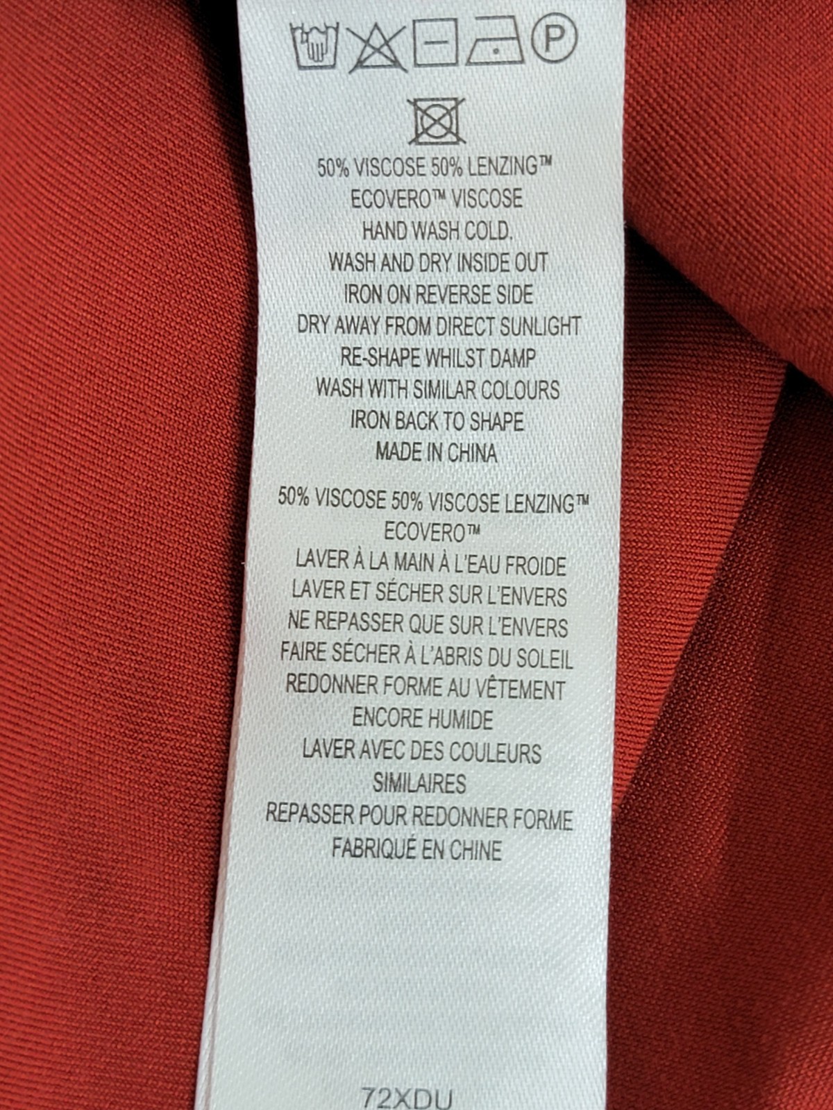 French Connection Ennis Satin Button- Up Shirt Women's S Wine Button Closure - Picture 15 of 16