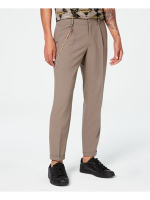 

INC Mens Brown Flat Front, Regular Fit Брюки, Коричневый, 100060886