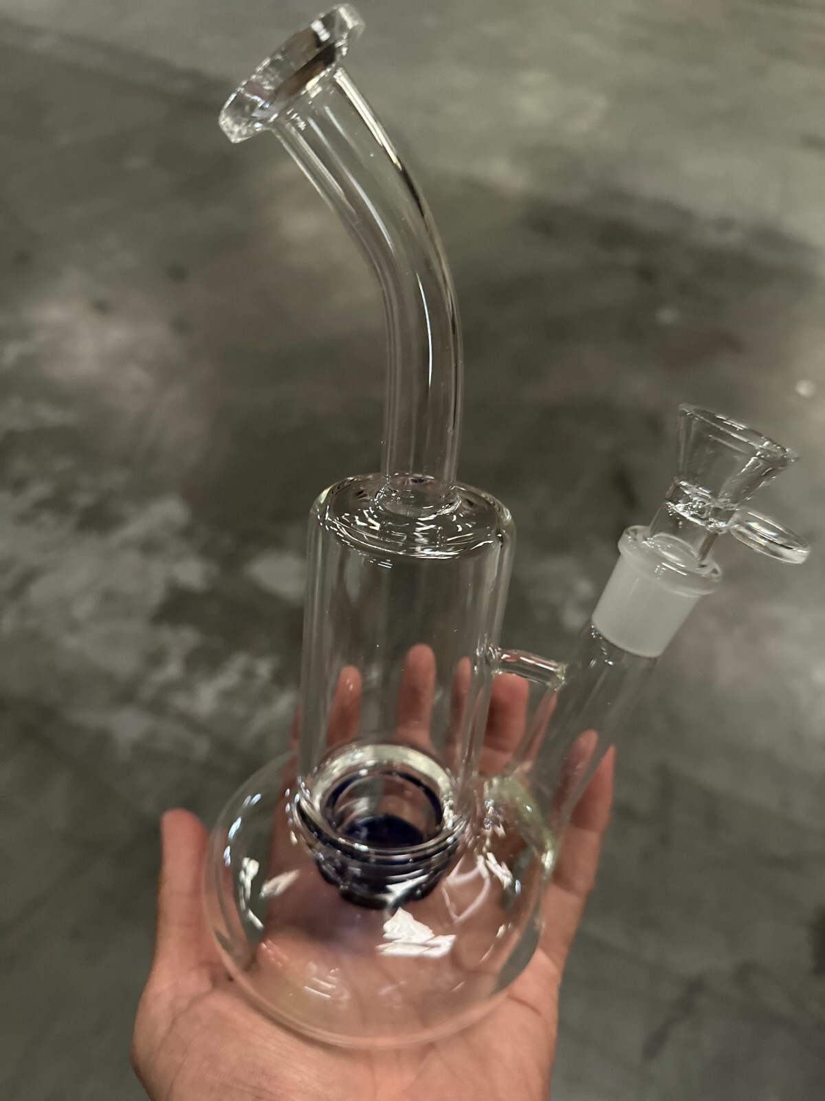 10" Tornado Glass Bongs 18.8mm Smoking Glass Water Pipe Medium Round handle