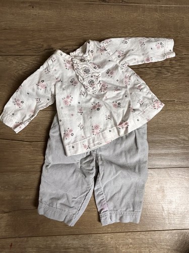 Carters Baby Girl Outfit Newborn Pants And Floral Blouse But