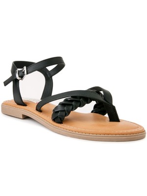 

SUGAR Женские черные сандалии с ремешком для ног Idol Gladiator Sandles 7,5 м, Черный, SGR-IDOL