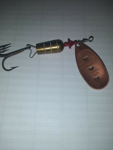 Rare Vintage ABU Record Svangsta Spinn fishing lure.12g3/7oz