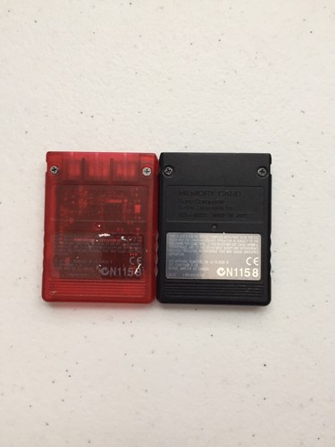 Official OEM Sony Playstation 2 PS2 2 8MB Magicgate Memory Card SCPH-10020 Black