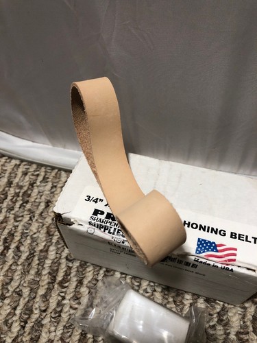 3/4”x12” Leather Honing  Polishing Belt - Strop Fits Ken Onion Work Sharp