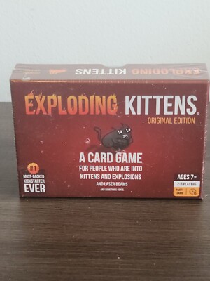 EXPLODING KITTENS Card Game - EKG-ORG1-1 NEW SEALED - Slight Damage To Package