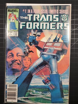 Transformers #1 of 4 Newsstand Marvel Comics 1984 Autobot Decepticons 1st App
