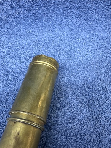 1800’S U.S. NAVY OFFICER OF THE DECK BRASS TELESCOPE A. BARDOU PARIS NO. 738