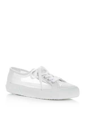 

SUPERGA Женские белые сетчатые кроссовки Cotu с круглым носком и шнуровкой на платформе, Белый, S00G8A0