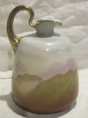 Royal Bayreuth Ewer with Bears in Meadow