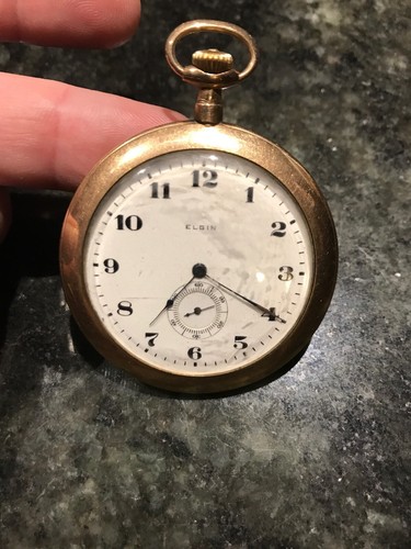 Antique Elgin Pocket Watch Serial # 1802197 Mason Logo 16