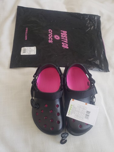 Post Malone × Crocs Duet Max 2 \\"Black\\" Crocs - Post Malone X Crocs Duet Max Clog II 'Black' - VegNonVeg
