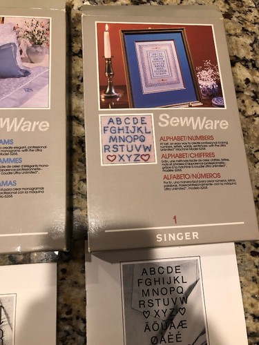 1984 singer sew ware #1, #2, #3& #6