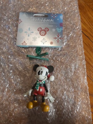 Mickey Mouse Puppet Marionette Disney Store 2020 Christmas Sketchbook Ornament  