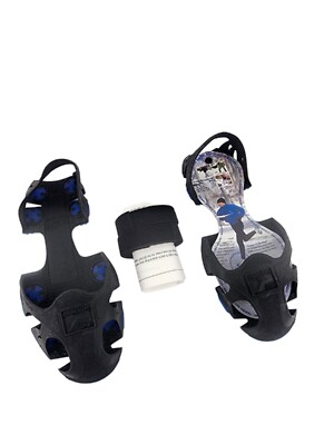 STABILICERS SPORTS RUN ICE CLEATS, RUNNING OR WALKING NEW, SIZE XS BLACK 5-7.5
